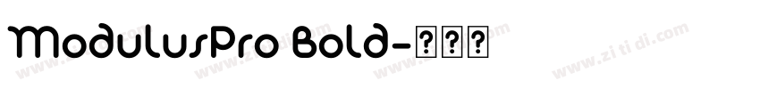 ModulusPro Bold字体转换